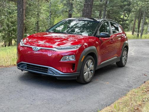 Red 2021 Hyundai KONA EV SEL