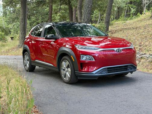 Red 2021 Hyundai KONA EV SEL