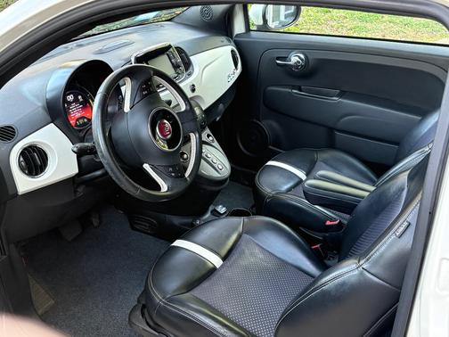 White 2016 FIAT 500e Battery Electric