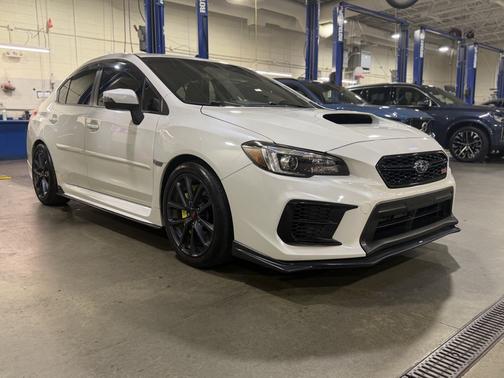 White 2021 Subaru WRX STI Limited w/Lip