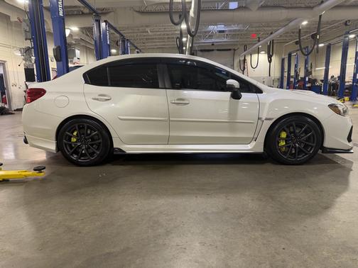 White 2021 Subaru WRX STI Limited w/Lip
