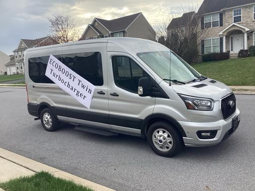 Silver 2023 Ford Transit-350 XL