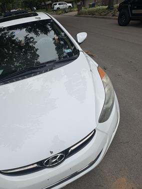 White 2013 Hyundai ELANTRA Limited