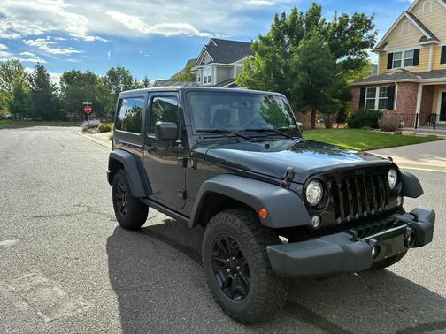 Blue 2017 Jeep Wrangler Willys Wheeler