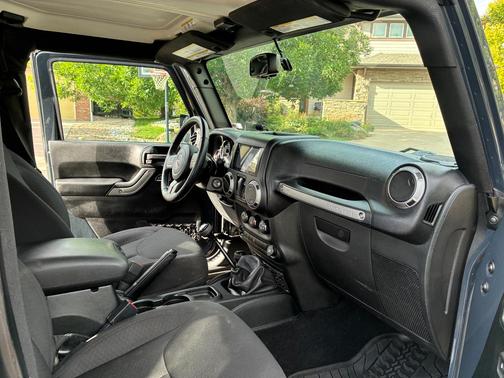 Blue 2017 Jeep Wrangler Willys Wheeler