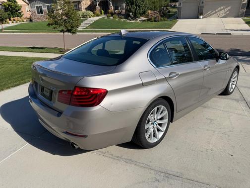 Beige 2015 BMW 535 i xDrive