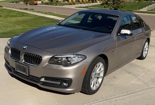 Beige 2015 BMW 535 i xDrive