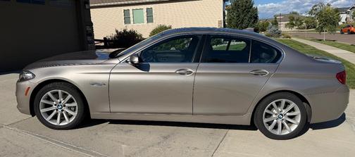 Beige 2015 BMW 535 i xDrive