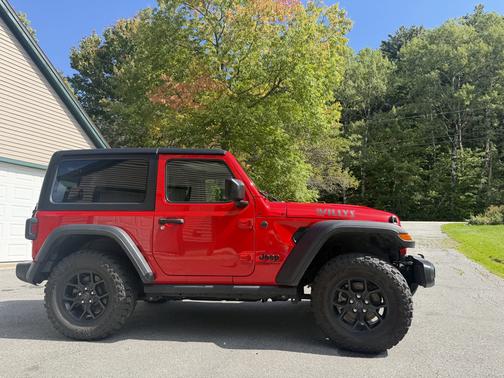 Red 2025 Jeep Wrangler Willys