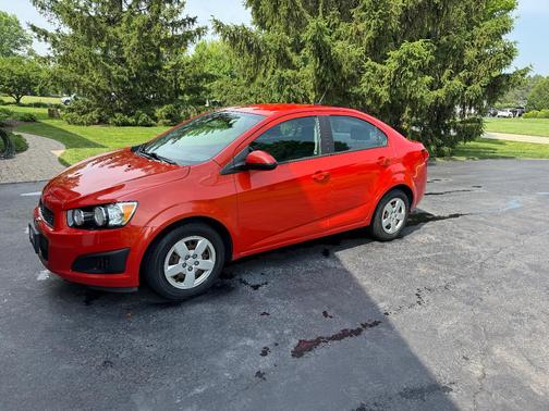 Orange 2013 Chevrolet Sonic LS