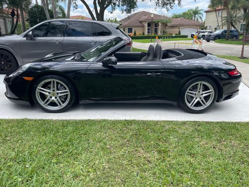 Black 2017 Porsche 911 911 Carrera Cabriolet