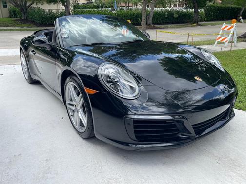 Black 2017 Porsche 911 911 Carrera Cabriolet