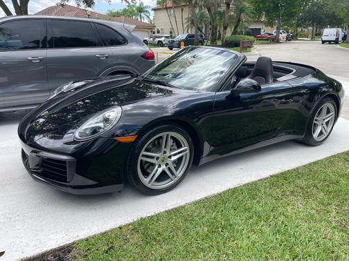 Black 2017 Porsche 911 911 Carrera Cabriolet
