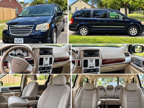 Blue 2010 Chrysler Town & Country Touring