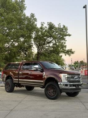Red 2017 Ford F-350 King Ranch