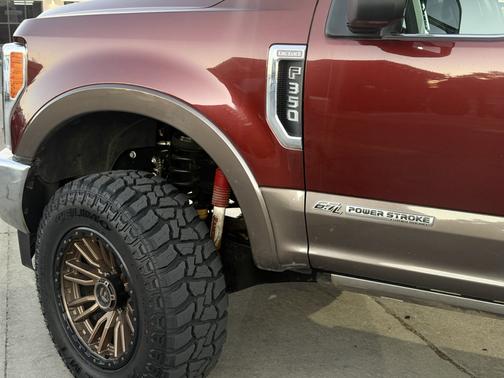 Red 2017 Ford F-350 King Ranch