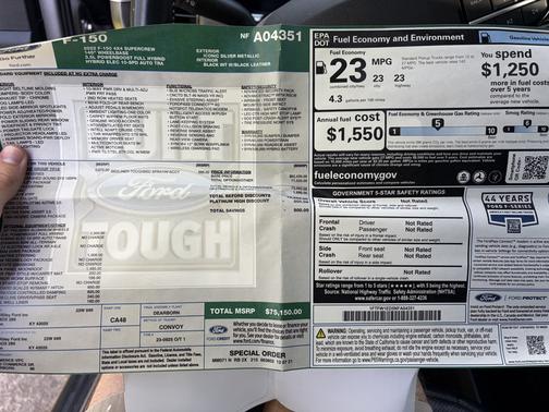 Silver 2022 Ford F-150 Platinum