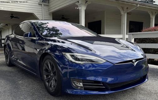 Blue 2018 Tesla Model S P100D
