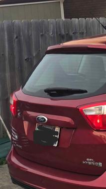 Red 2015 Ford C-Max Hybrid SEL