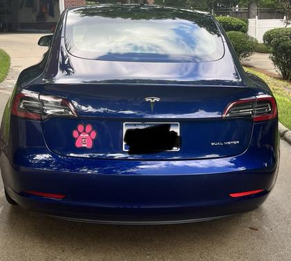 Blue 2022 Tesla Model 3 Long Range