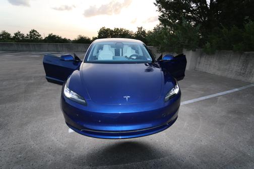 Blue 2025 Tesla Model 3 Long Range RWD