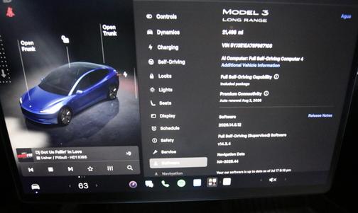 Blue 2025 Tesla Model 3 Long Range RWD