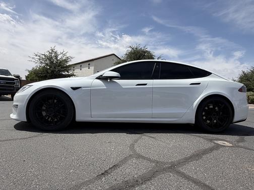 White 2021 Tesla Model S Plaid