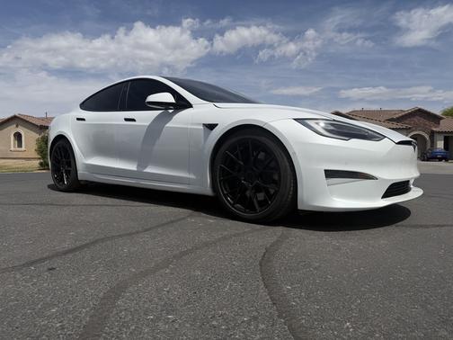 White 2021 Tesla Model S Plaid