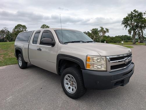 Silver 2009 Chevrolet Silverado 1500 Work Truck Extended Cab