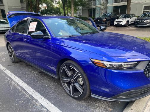 Blue 2024 Honda Accord Hybrid Sport
