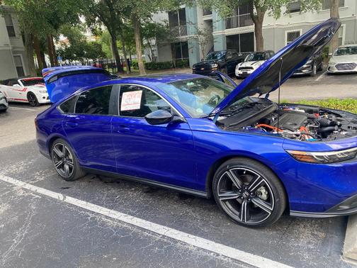 Blue 2024 Honda Accord Hybrid Sport