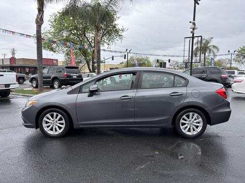 Gray 2012 Honda Civic EX