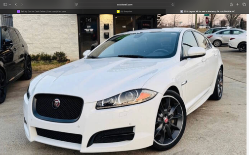 White 2015 Jaguar XF 3.0 Sport