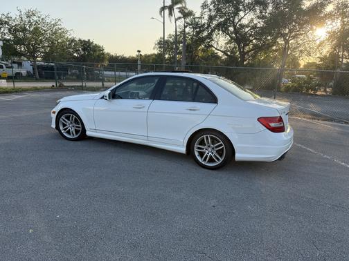 White 2014 Mercedes-Benz C-Class C 250 Luxury