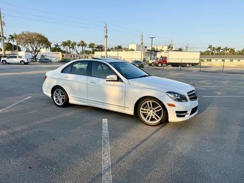 White 2014 Mercedes-Benz C-Class C 250 Luxury