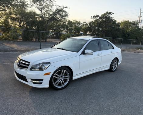 White 2014 Mercedes-Benz C-Class C 250 Luxury