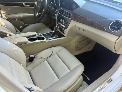 White 2014 Mercedes-Benz C-Class C 250 Luxury
