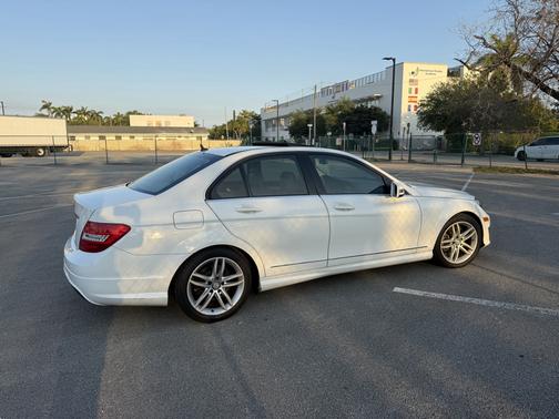 White 2014 Mercedes-Benz C-Class C 250 Luxury