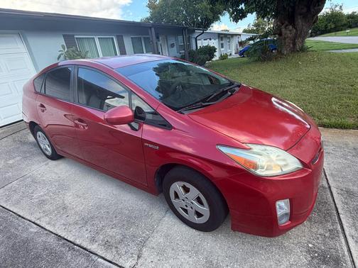 Red 2010 Toyota Prius III