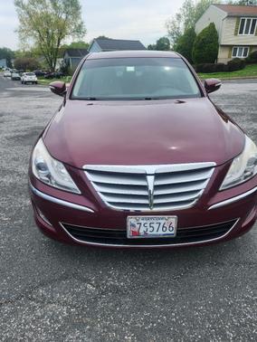 Red 2012 Hyundai Genesis 3.8