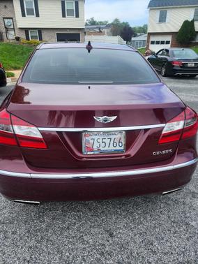 Red 2012 Hyundai Genesis 3.8