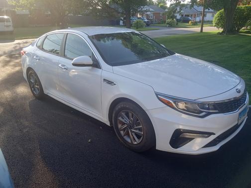 White 2020 Kia Optima LX