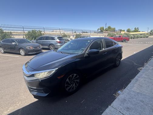 Black 2017 Honda Civic EX