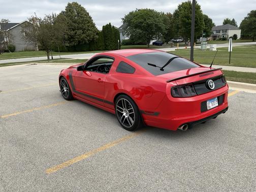 Red 2013 Ford Mustang Boss 302