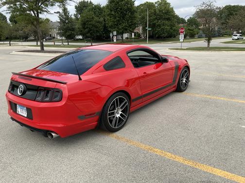 Red 2013 Ford Mustang Boss 302