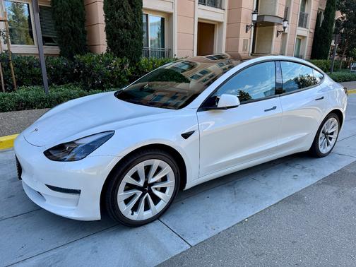 White 2023 Tesla Model 3 Long Range