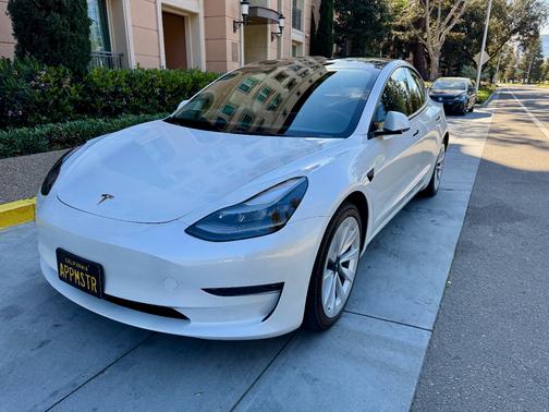 White 2023 Tesla Model 3 Long Range