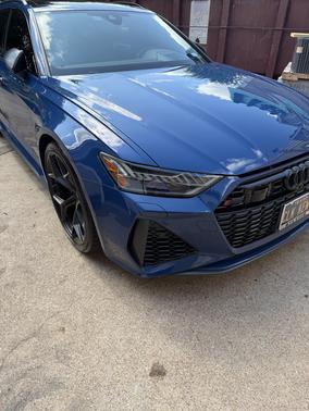 Blue 2024 Audi RS 6 Avant performance 4.0