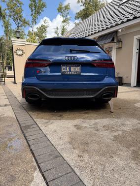 Blue 2024 Audi RS 6 Avant performance 4.0