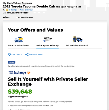 2025 Toyota Tacoma TRD Sport